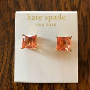 Kade Spade Pink Stone Earrings